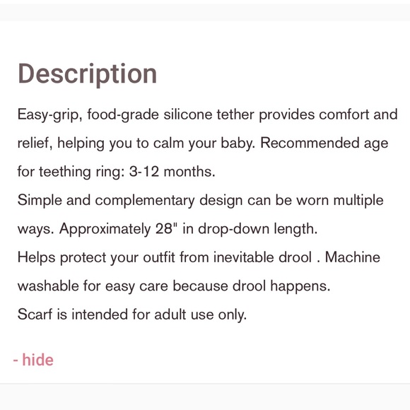 NWOT Two Boppy Teething Scarves! - Picture 11 of 11